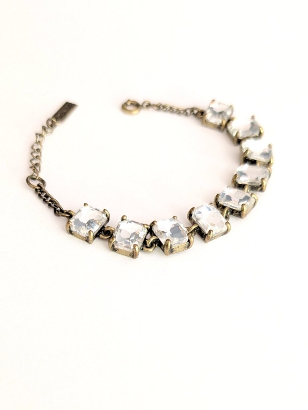 Rectangular glass beaded bracelet - Picture 7 of 8